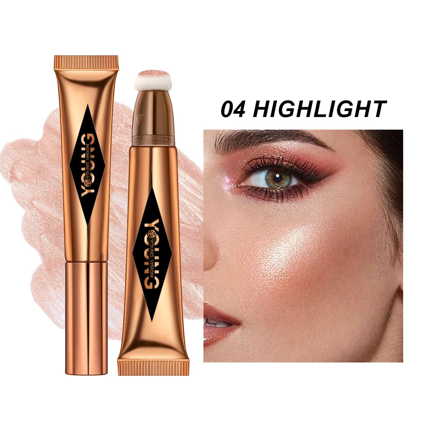 Air Cushion Blusher & High Gloss Stick – 6-Color Liquid Makeup Rouge