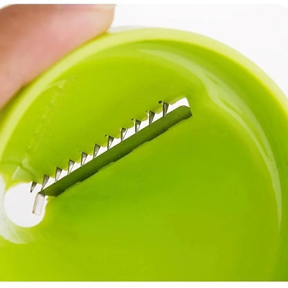 Rotating Shredder & Spiral Peeler – Manual Vegetable & Fruit Slicer
