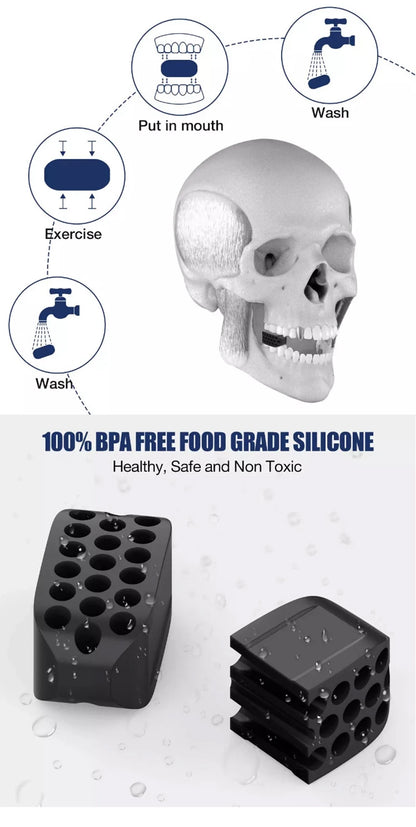 Silicone Jaw Exerciser & Facial Toner – Jawline Fitness Ball Tool