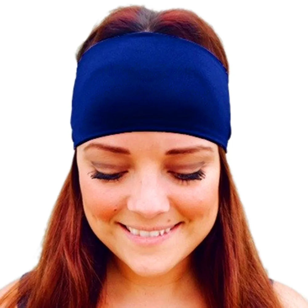 Women’s Cotton Knotted Headband – Wide Elastic Turban Hairband