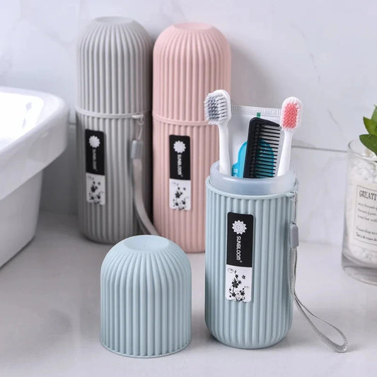 Travel Toothbrush & Toothpaste Holder – Portable Storage Case