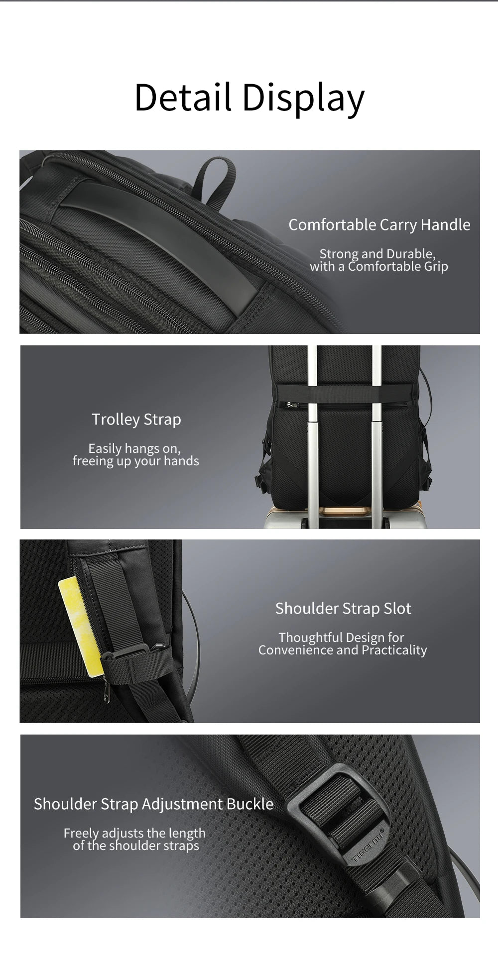 Men’s Business Travel Backpack – Waterproof, USB, Expandable Laptop Bag