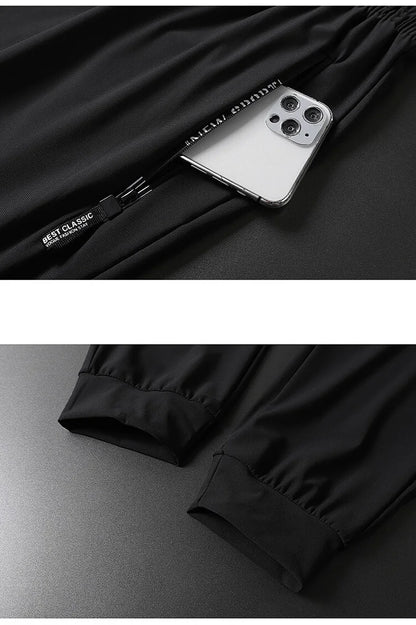 Cartmela Korean‑Style Ice Silk Jogger Pants