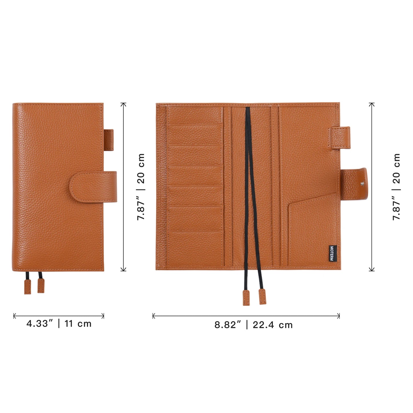 Pebbled Leather Planner Cover – Fits Weeks & Skinny Mini Planners