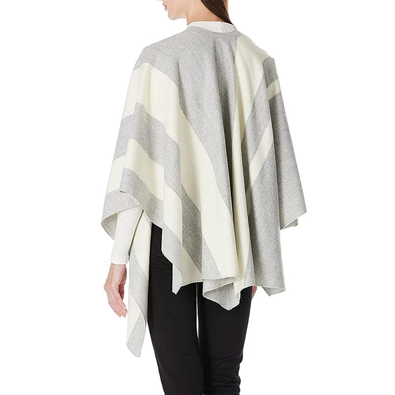 2024 Luxury Winter Poncho for Women – Warm Fashion Shawl Wrap