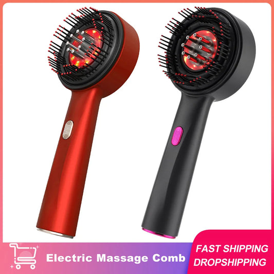 Electric Hair Regrowth Brush – Infrared Scalp Massager Comb