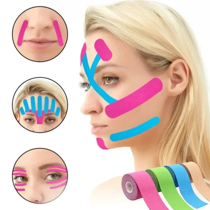 2.5CM x 5M Kinesiology Tape – V-Line Face & Neck Wrinkle Remover