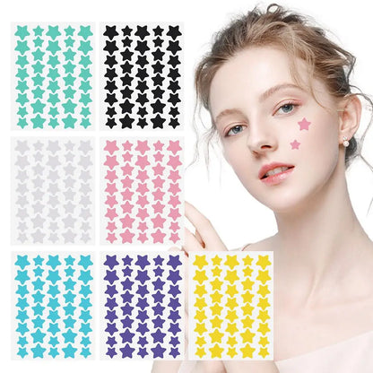 40pcs Star-Shaped Pimple Patches – Cute, Colorful & Invisible Care
