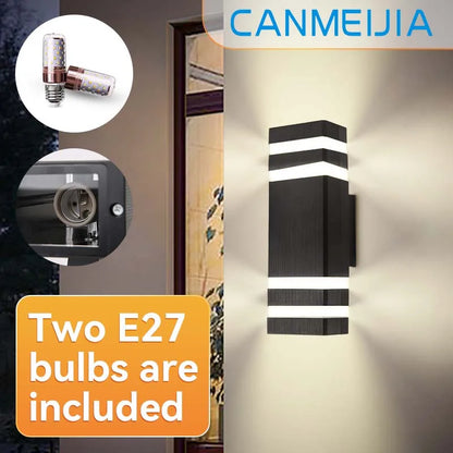 Outdoor Waterproof Street Wall Light – LED E27 Bulb Fixture