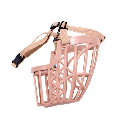 Adjustable Dog Muzzle – Soft Basket Design for All Sizes