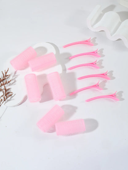 12pcs Self-Adhesive Hair Curlers & Bangs Clips for Styling Wigs