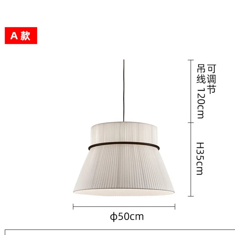 Wabi-Sabi Fabric Pendant Lights – Modern Minimalist Dining Lamps