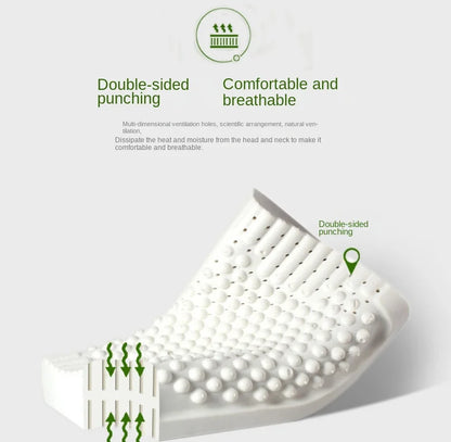 Natural Latex Orthopedic Pillow | Massage Sleep Support Cushion