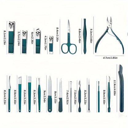 Professional Nail Care Kit - 7/10/12/18 Piece