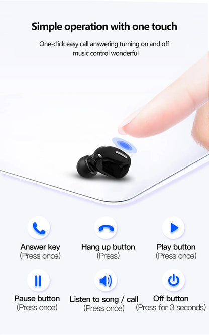 X9 Wireless Earphones Bluetooth 5.0 with Mic