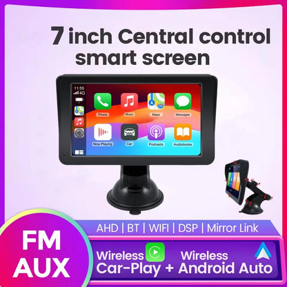Universal 7" Car Radio Touch Screen with Apple CarPlay & Android