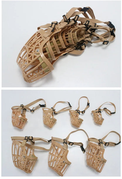 Adjustable Dog Muzzle – Soft Basket Design for All Sizes