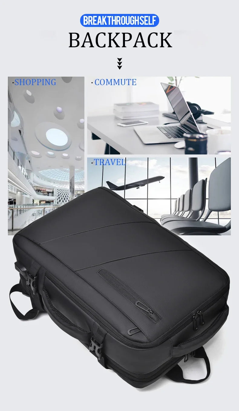 Cartmela 18-inch Men’s Business Laptop Backpack