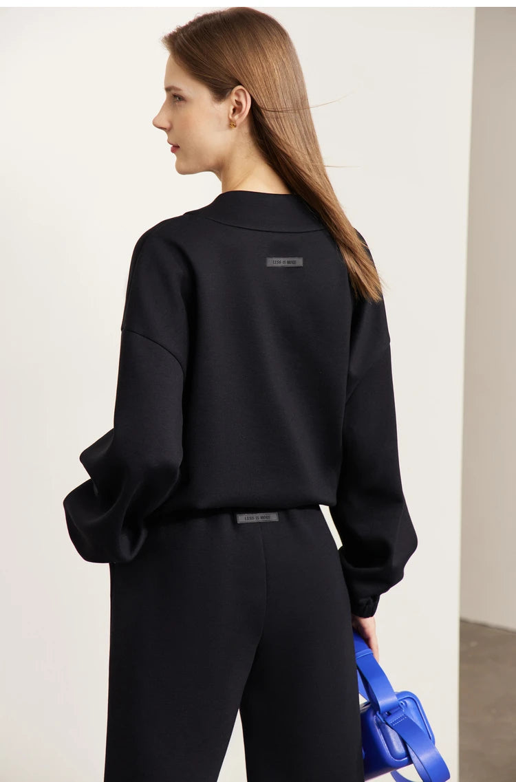 Women’s Loose Sweatshirt & Straight Leg Pants – Spring Casual Set