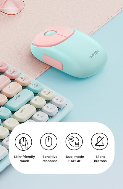 Wireless Bluetooth 5.0 Mouse – 4000 DPI Rechargeable for Laptop
