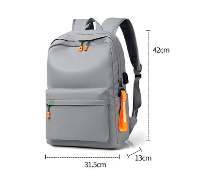 Lightweight Urban Men’s Backpack – Waterproof USB Laptop Bag