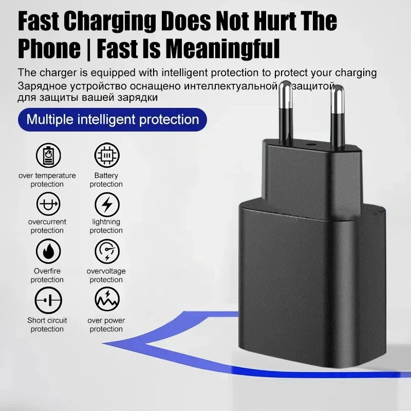 PD 45W USB-C Wall Charger – Fast Adapter for Samsung & iPhone 15