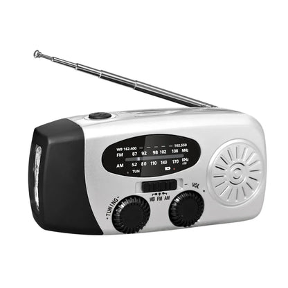 Emergency Hand Crank Radio – Solar, NOAA, Power Bank, FM/AM/WB