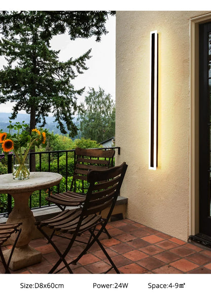 Outdoor Waterproof LED Wall Lights with Remote – Modern Dimmable