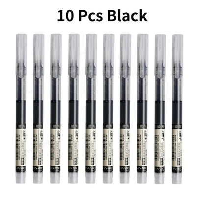 10Pcs High-Quality Needle Tip Gel Pens