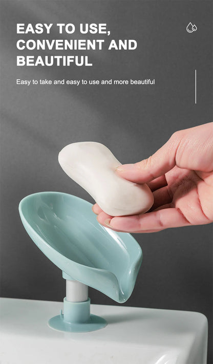 Leaf Shape Soap Holder with Suction Cup