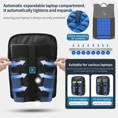 Travel Backpack for Men – Fits 14, 15.6 & 17 Inch Laptops