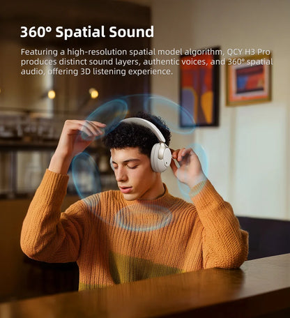 Wireless ANC Headphones – 50dB Noise Canceling, Bluetooth 5.4