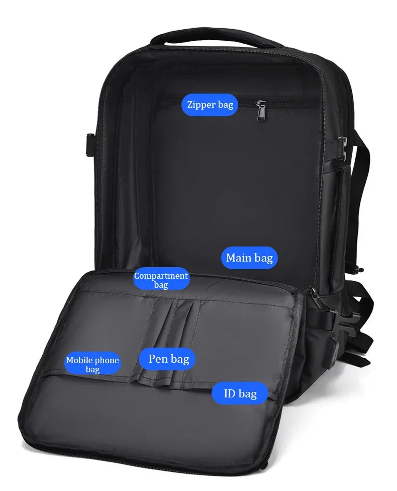 Cartmela 18-inch Men’s Business Laptop Backpack