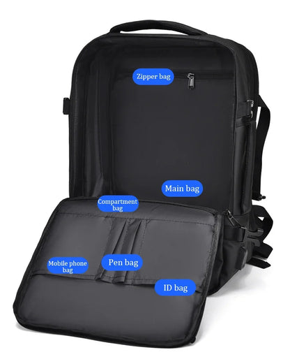Cartmela 18-inch Men’s Business Laptop Backpack