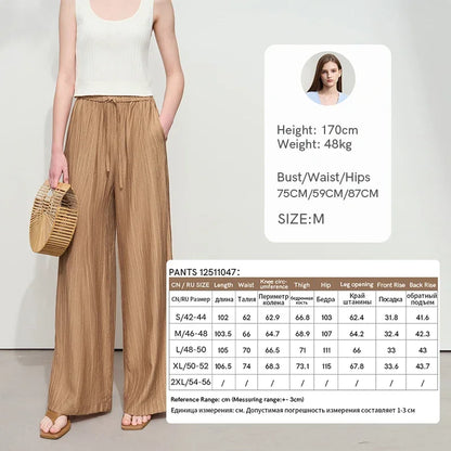 Women’s Casual Shirt & Wide Leg Pants – Spring Basic Separate Set