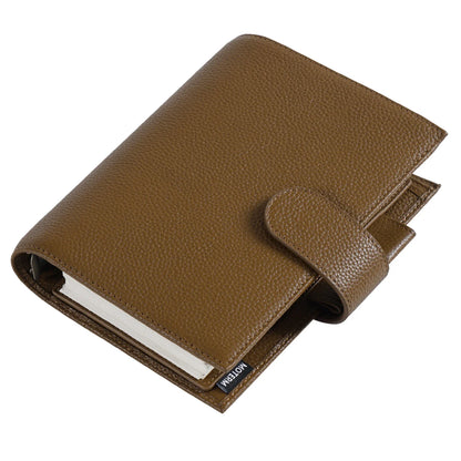 Personal Size Planner – 30mm Rings, Genuine Pebbled Grain Leather