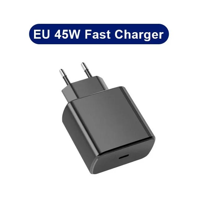 PD 45W USB-C Wall Charger – Fast Adapter for Samsung & iPhone 15
