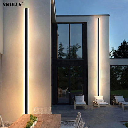 Outdoor Waterproof LED Wall Lights with Remote – Modern Dimmable