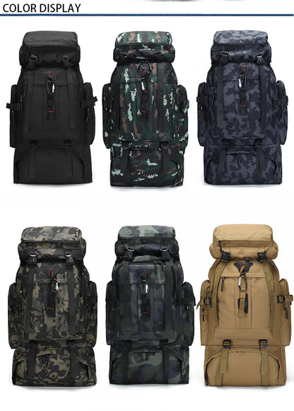 80L Large Capacity Waterproof Camouflage Outdoor Backpack