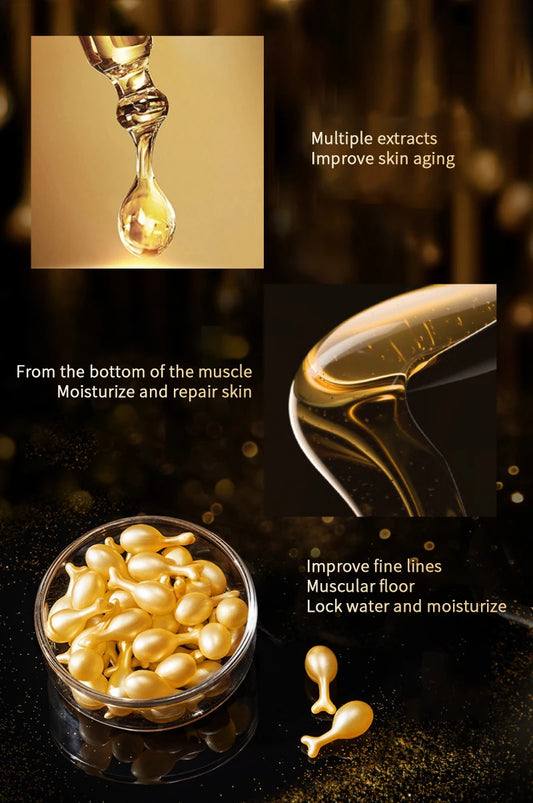 Collagen Face Serum Capsules – Anti-Aging & Whitening Skincare