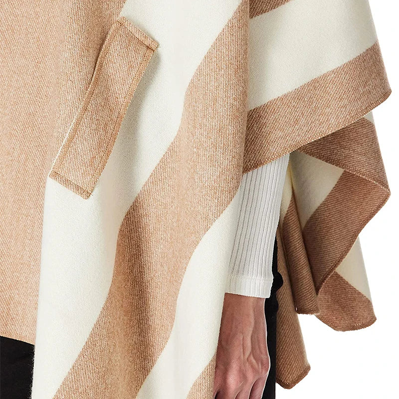 2024 Luxury Winter Poncho for Women – Warm Fashion Shawl Wrap