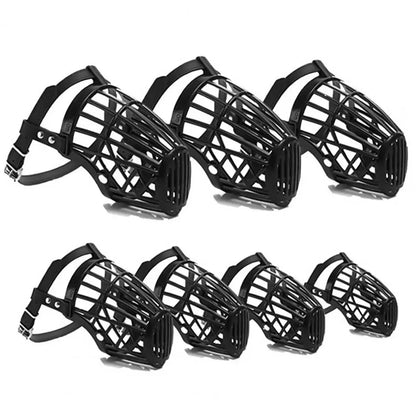 Adjustable Dog Muzzle – Soft Basket Design for All Sizes