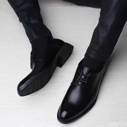 Men’s Height Increasing Shoes – Casual Business Flats 2025