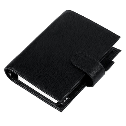 Personal Size Planner – 30mm Rings, Genuine Pebbled Grain Leather
