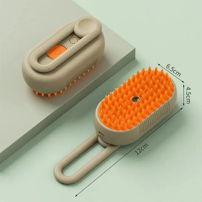 USB 3-in-1 Pet Grooming Brush – Steam, Shedding & Massage Tool