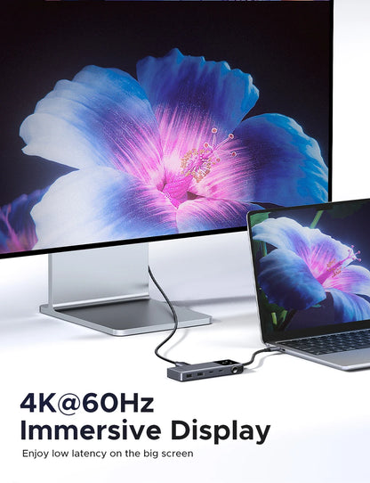 Uno 6-in-1 USB-C Hub – 4K 60Hz, 100W PD, 10Gbps Splitter