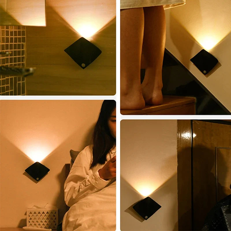 Creative Devil Fish LED Wall Lamp – Rechargeable Motion Sensor Light