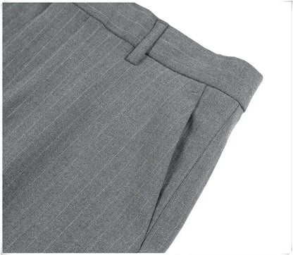 Cartmela Men’s Black Striped Suit Pants
