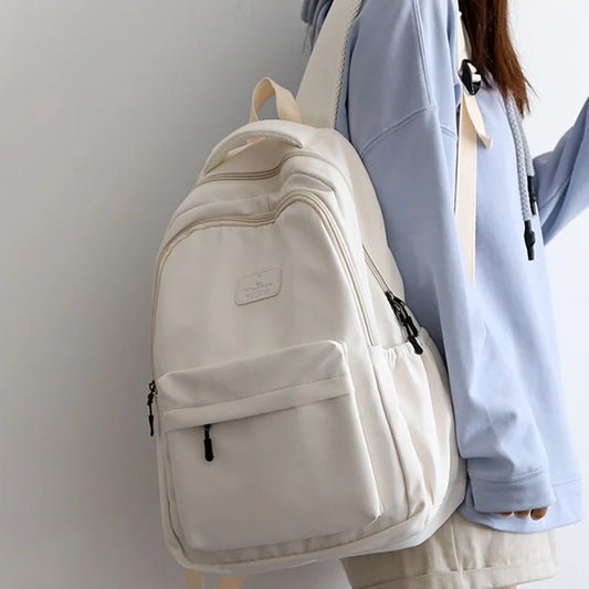 Fashion Waterproof Nylon Backpack – Schoolbag for Teens & Students