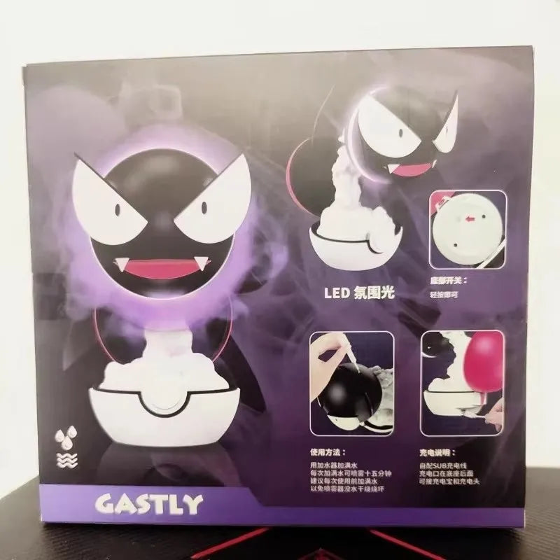 Gastly Pokémon Humidifier – LED Air Purifier & Desktop Spray Decor